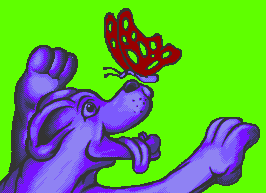 A Dog Forever Frolicking